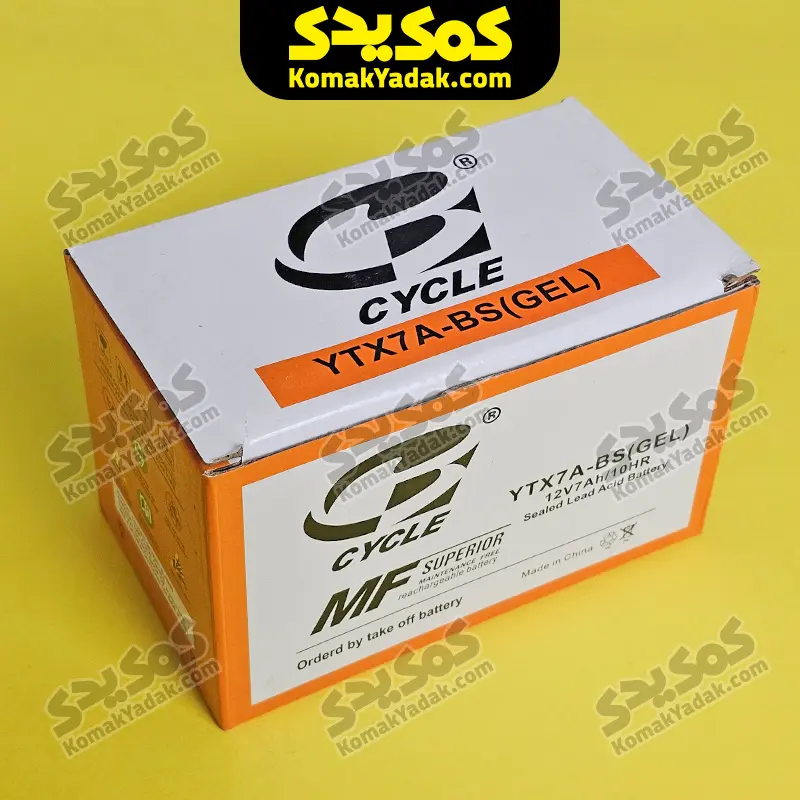 sym-battery2 باتری موتورسیکلت 7 آمپر مناسب انواع اسکوتر - Image 1