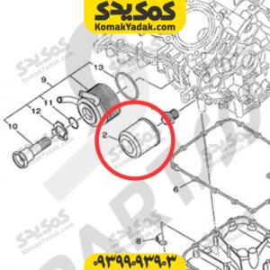 فیلتر روغن موتورسیکلت یاماها ام تی 25 MT25 اصلی
