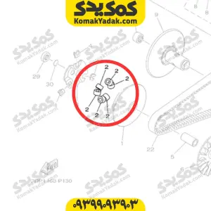 ساچمه کلاچ موتورسیکلت یاماها انمکس NMAX اصلی